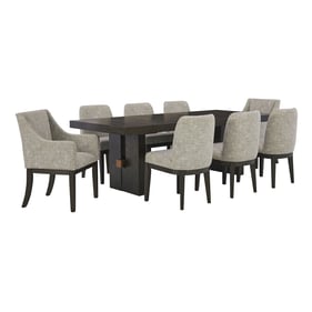 Ashley Furniture Burkhaus Beige Brown 9pc Dining Room Set