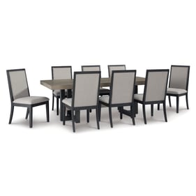 Ashley Furniture Foyland Light Gray Brown 9pc Dining Room Set