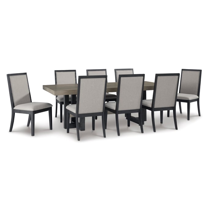 Ashley Furniture Foyland Light Gray Brown 9pc Dining Room Set D989-DR-S3