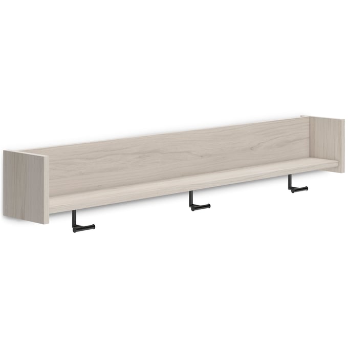 Ashley Furniture Socalle Natural Wall Mounted Coat Rack With Shelf EA1864-151