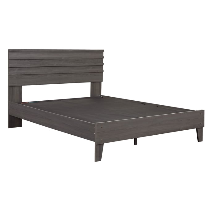 Ashley Furniture Brymont Dark Gray Queen Panel Bed EB1011B1