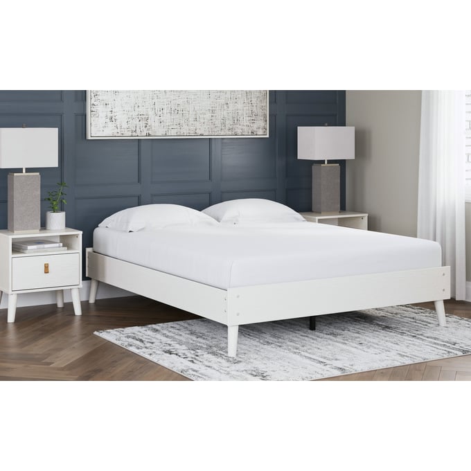 Ashley Furniture Aprilyn White 2pc Bedroom Set With Queen Platform Bed EB1024-BR-S2