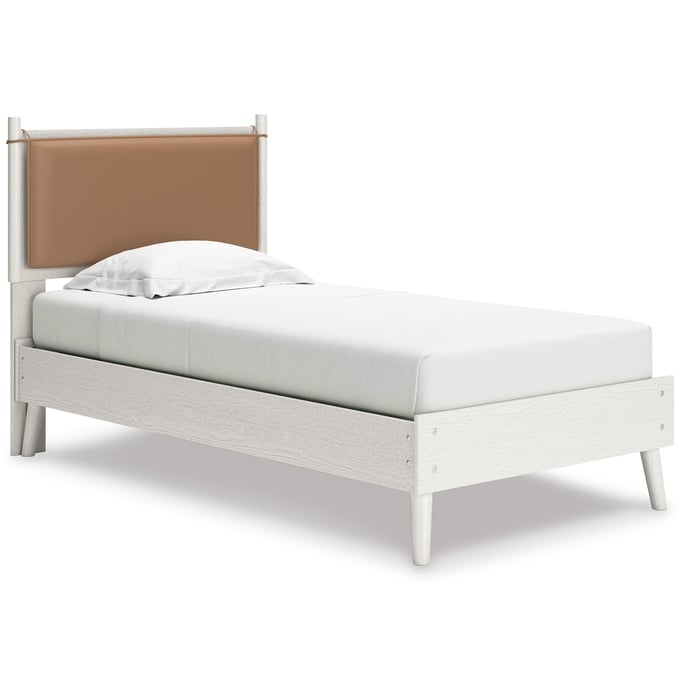 Ashley Furniture Aprilyn White Brown Gray Twin Panel Bed EB1024B1