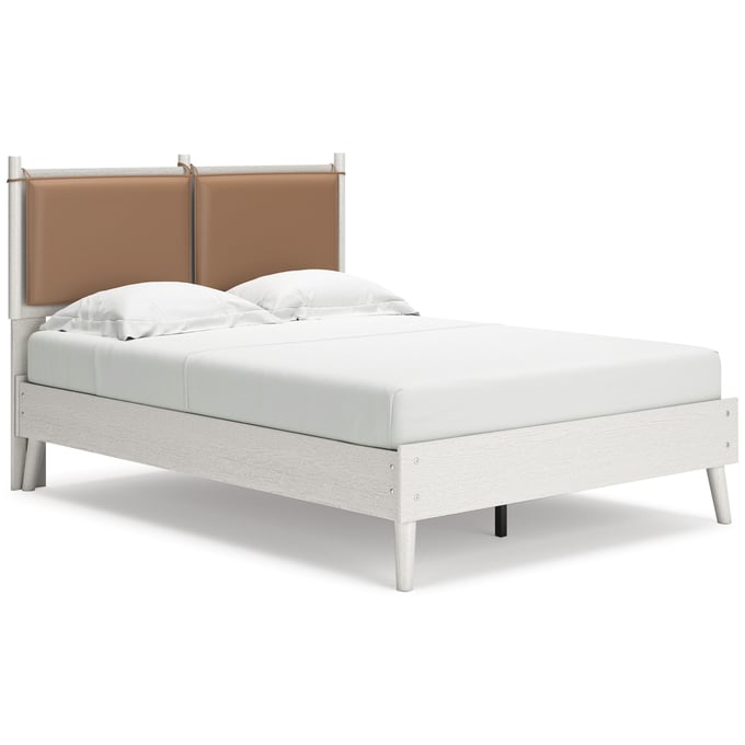 Ashley Furniture Aprilyn White Brown Gray Full Panel Bed EB1024B2