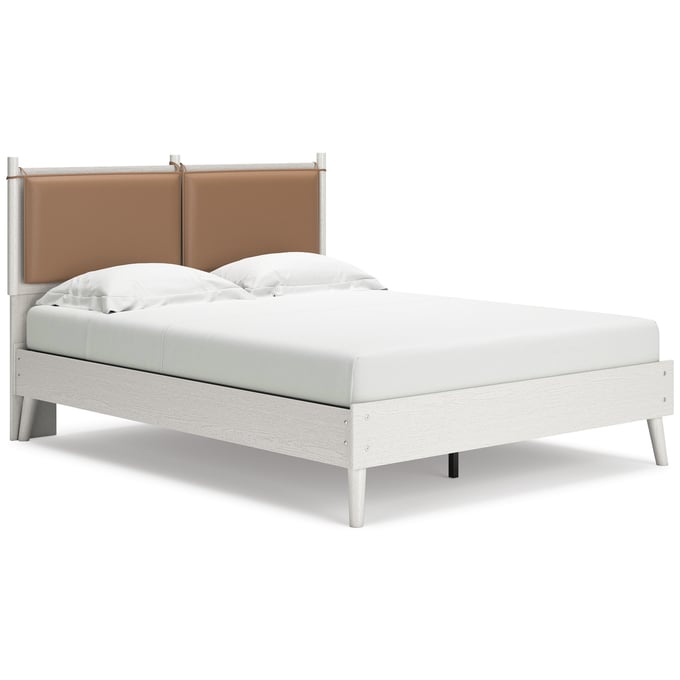 Ashley Furniture Aprilyn White Brown Gray Queen Panel Bed EB1024B3