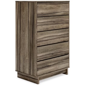 Ashley Furniture Shallifer Brown Five Drawer Chest