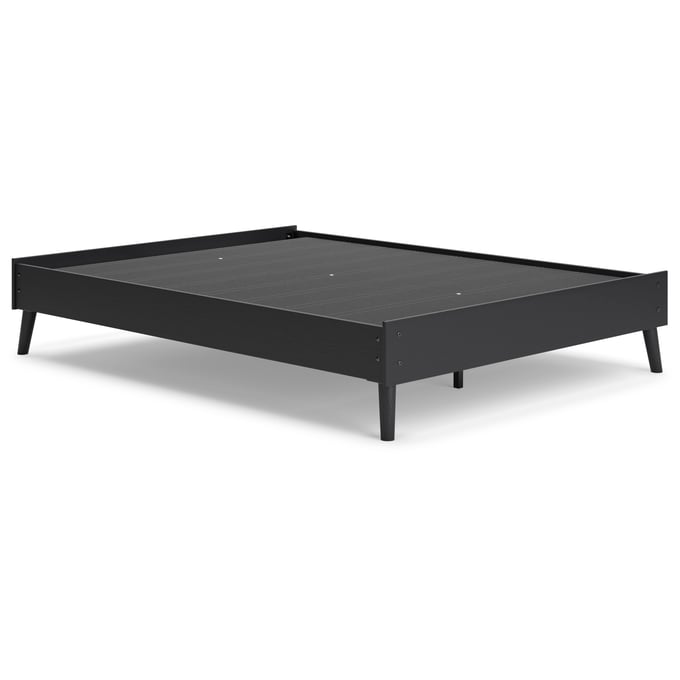 Ashley Furniture Charlang Black Queen Platform Bed EB1198-113