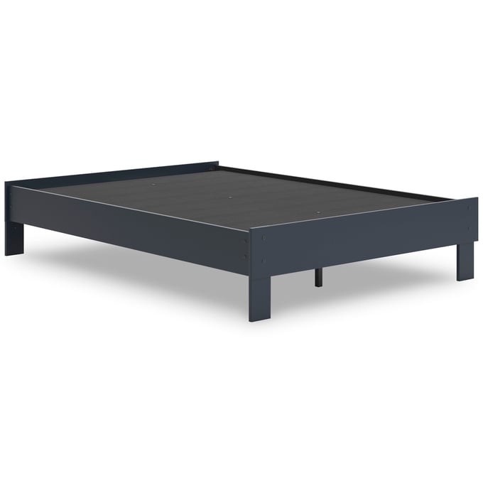 Ashley Furniture Simmenfort Navy Blue Full Platform Bed EB1528-112