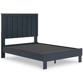 Ashley Furniture Simmenfort Navy Blue Full Platform Panel Bed