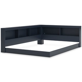 Ashley Furniture Simmenfort Navy Blue Full Bookcase Storage Bed