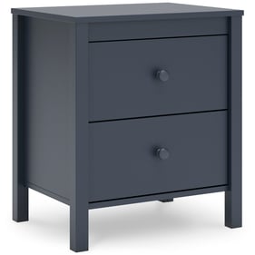 Ashley Furniture Simmenfort Navy Blue Two Drawer Night Stand