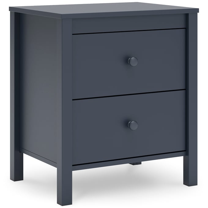 Ashley Furniture Simmenfort Navy Blue Two Drawer Night Stand EB1528-292