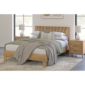 Ashley Furniture Bermacy Light Brown 2pc Bedroom Set With Queen Panel Bed