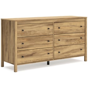 Ashley Furniture Bermacy Light Brown Six Drawer Dresser