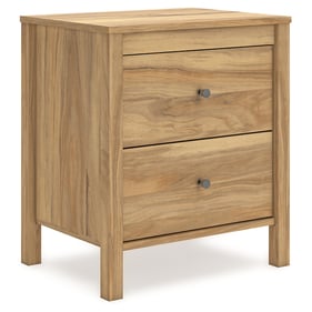 Ashley Furniture Bermacy Light Brown Two Drawer Night Stand