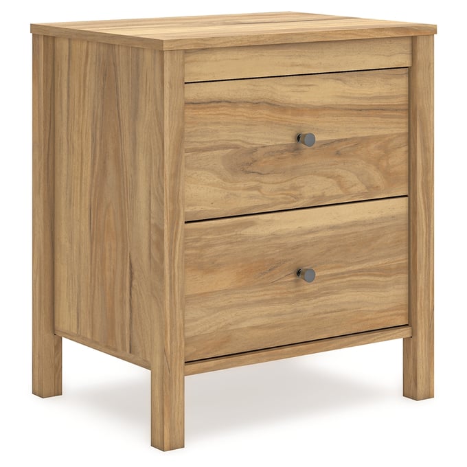 Ashley Furniture Bermacy Light Brown Two Drawer Night Stand EB1760-292