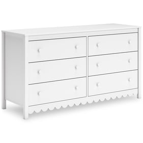 Ashley Furniture Hallityn White Six Drawer Dresser