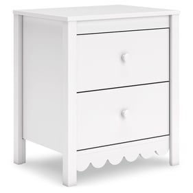 Ashley Furniture Hallityn White Two Drawer Night Stand