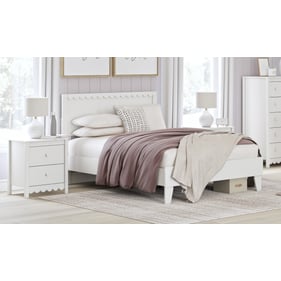 Ashley Furniture Hallityn White 2pc Bedroom Set With Full Panel Bed