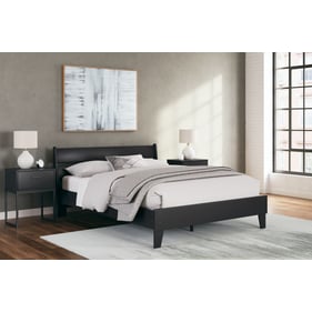 Ashley Furniture Socalle Black 2pc Bedroom Set With Queen Panel Bed