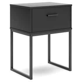 Ashley Furniture Socalle Black One Drawer Night Stand