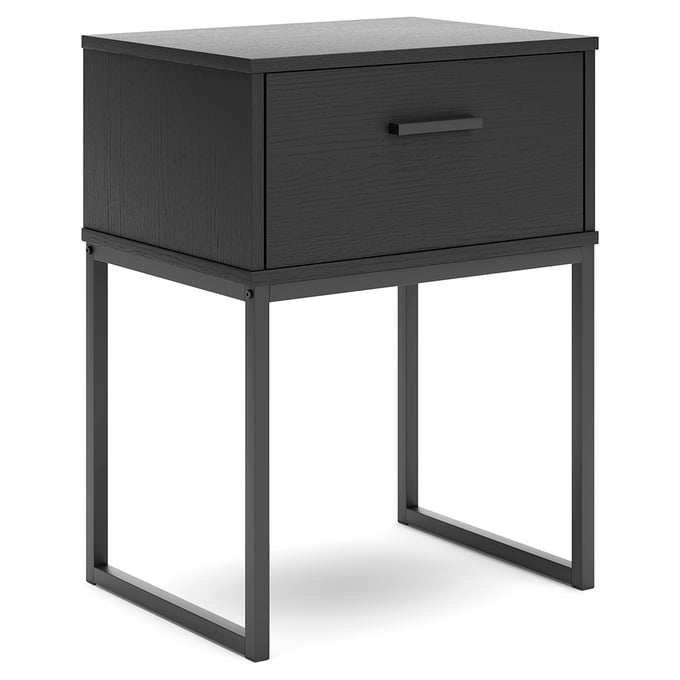 Ashley Furniture Socalle Black One Drawer Night Stand EB1865-291