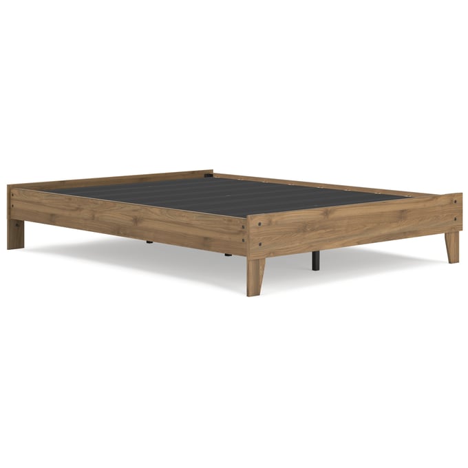 Ashley Furniture Deanlow Honey Queen Platform Bed EB1866-113