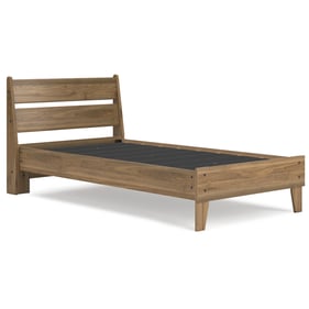 Ashley Furniture Deanlow Honey Twin Platform Panel Bed