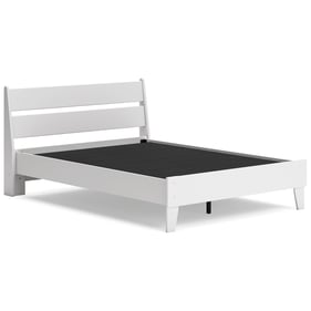 Ashley Furniture Socalle Matte White Full Panel Platform Bed