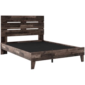 Ashley Furniture Neilsville Black Gray Queen Panel Platform Bed