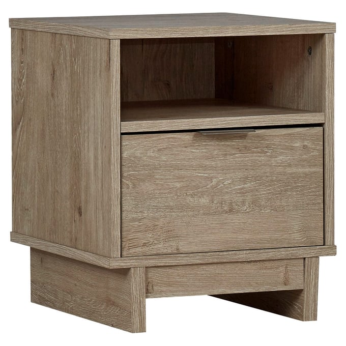 Ashley Furniture Oliah Natural Wood One Drawer Night Stand EB2270-291