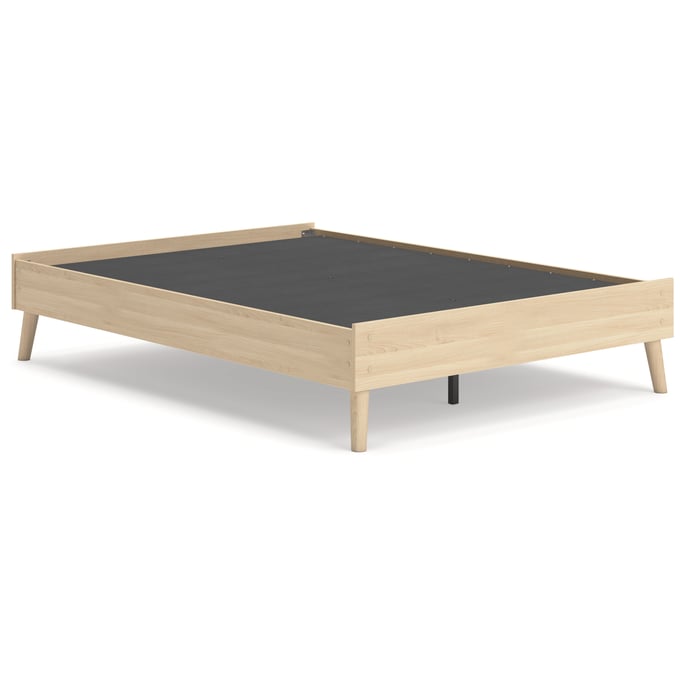 Ashley Furniture Cabinella Tan Full Platform Bed EB2444-112