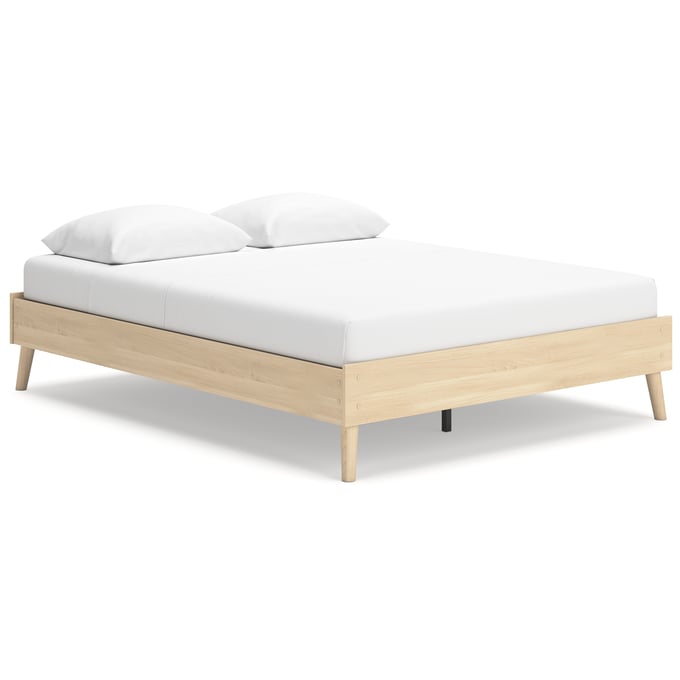 Ashley Furniture Cabinella Tan Queen Platform Beds EB2444-PLTF-BED-V