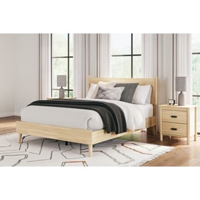 Ashley Furniture Cabinella Tan 2pc Bedroom Set With Queen Panel Bed