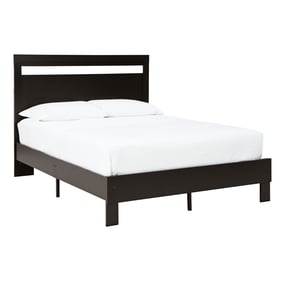 Ashley Furniture Finch Black Queen Panel Platform Bed