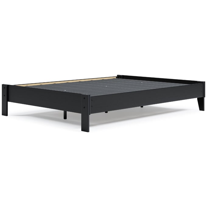 Ashley Furniture Finch Black Queen Platform Bed EB3392-113