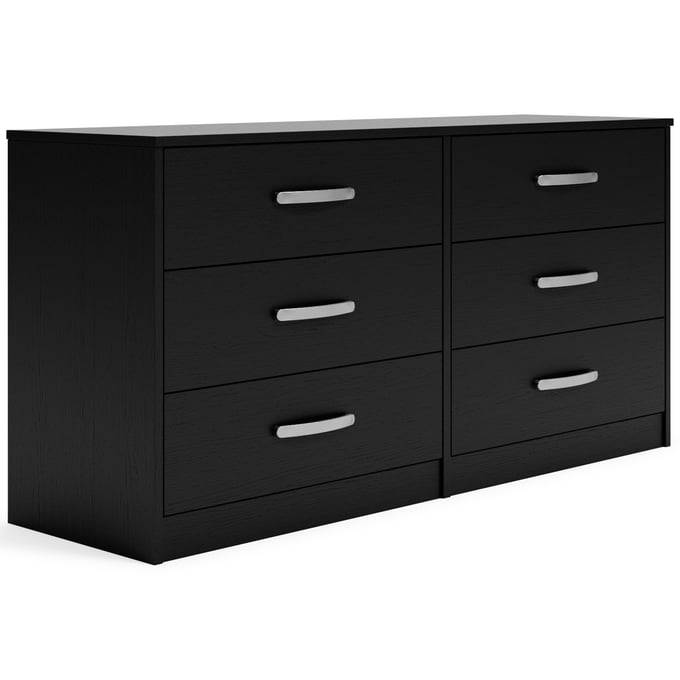 Ashley Furniture Finch Black Wood Six Drawer Dresser EB3392-231