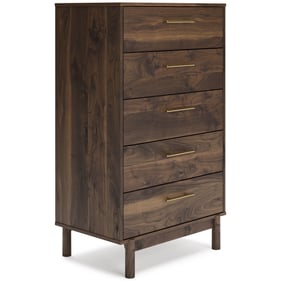 Ashley Furniture Calverson Mocha Five Drawer Chest