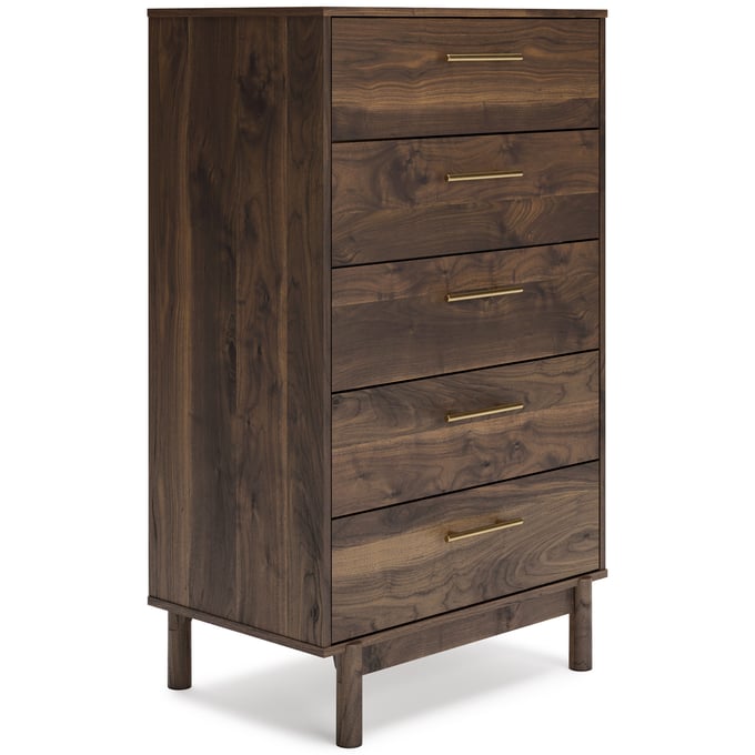 Ashley Furniture Calverson Mocha Five Drawer Chest EB3660-245