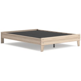 Ashley Furniture Battelle Tan Queen Platform Bed