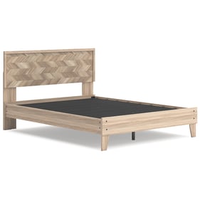 Ashley Furniture Battelle Tan Queen Panel Platform Bed