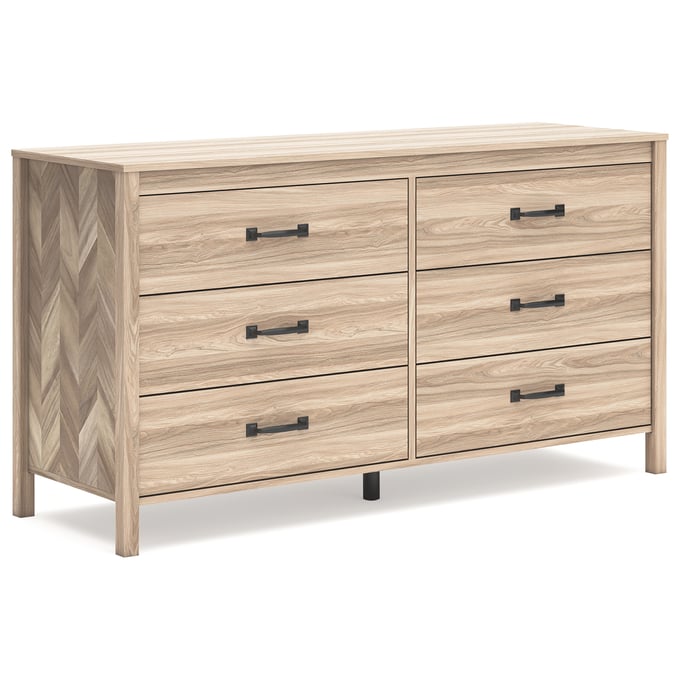 Ashley Furniture Battelle Tan Six Drawer Dresser EB3929-231