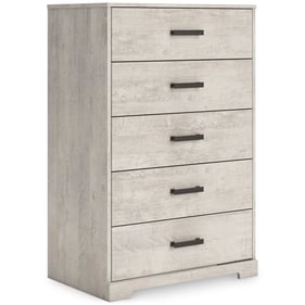 Ashley Furniture Shawburn Light Gray Five Drawer Chest