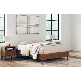 Ashley Furniture Fordmont Auburn 2pc Bedroom Set With Full Platform Bed