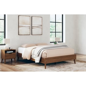 Ashley Furniture Fordmont Auburn 2pc Bedroom Set With Queen Platform Bed