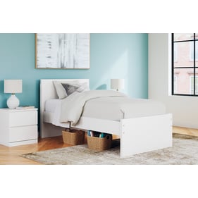 Ashley Furniture Onita White 2pc Bedroom Set With Twin Panel Bed