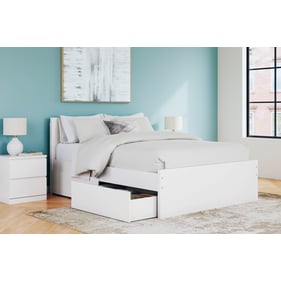 Ashley Furniture Onita White 2pc Bedroom Set With Queen 4 Storage Panel Bed