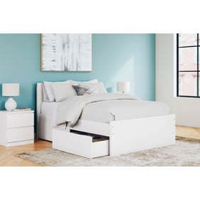 Ashley Furniture Onita White 2pc Bedroom Set With Full 4 Storage Panel Bed