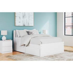 Ashley Furniture Onita White 2pc Bedroom Set With Full 2 Storage Panel Bed