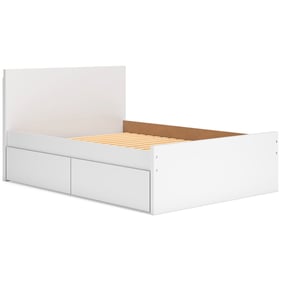 Ashley Furniture Onita White Full Panel Platform Bed With 1 Side Storage